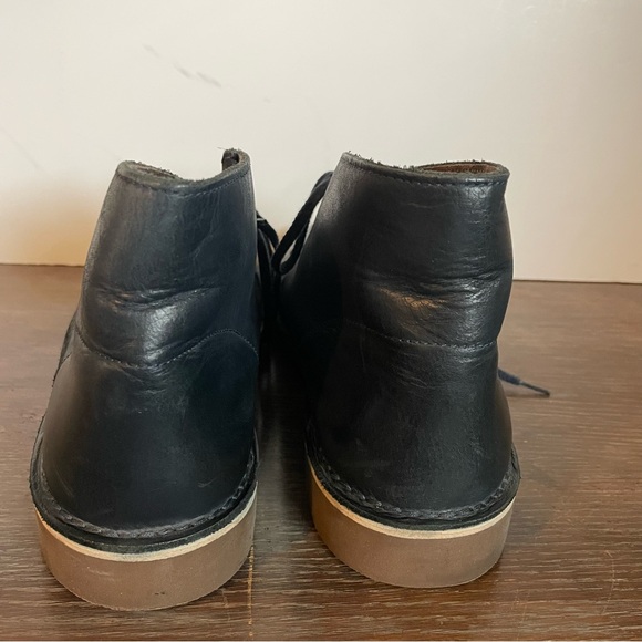 Clarks Navy Leather Chukka Boots Men’s 9 - Picture 6 of 12